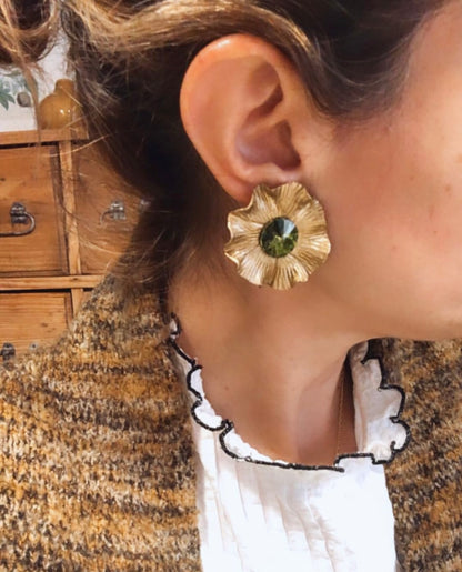 PENDIENTES BELL HEMATITE